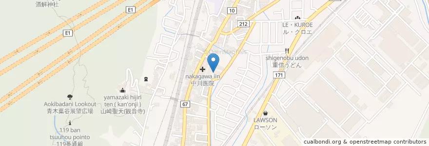 Mapa de ubicacion de 大山崎町立大山崎町保育所 en اليابان, 京都府, 乙訓郡, 大山崎町.