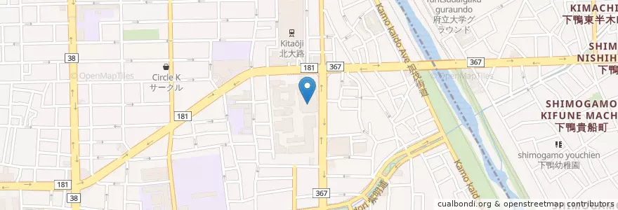 Mapa de ubicacion de 大谷大学短期大学部 en Japón, Prefectura De Kioto, Kioto, 北区.