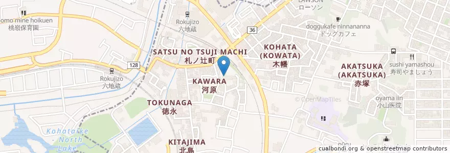Mapa de ubicacion de 宇治市立北木幡保育所 en Japan, 京都府, 宇治市.