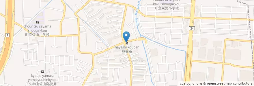 Mapa de ubicacion de 林交番 en 日本, 京都府, 久世郡, 久御山町.