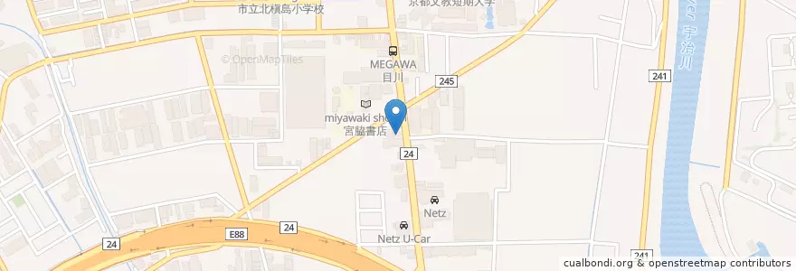 Mapa de ubicacion de 槇島交番 en Japón, Prefectura De Kioto, 宇治市.