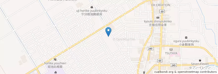Mapa de ubicacion de 小倉幼稚園 en 日本, 京都府, 宇治市.