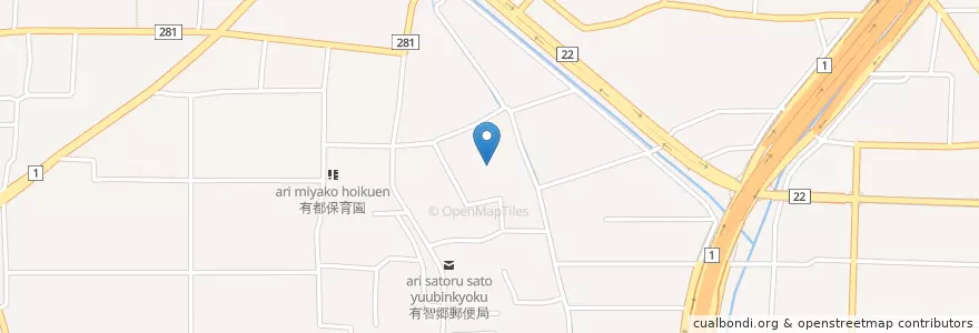 Mapa de ubicacion de 市立有都小学校 en 日本, 京都府, 八幡市.