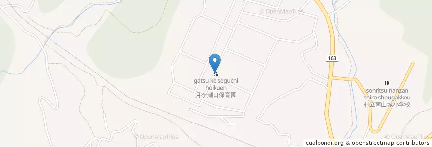 Mapa de ubicacion de 月ケ瀬口保育園 en 日本, 京都府, 相楽郡, 南山城村.