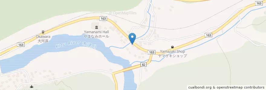 Mapa de ubicacion de 木津警察署大河原駐在所 en Japon, Préfecture De Kyoto, 相楽郡, 南山城村.