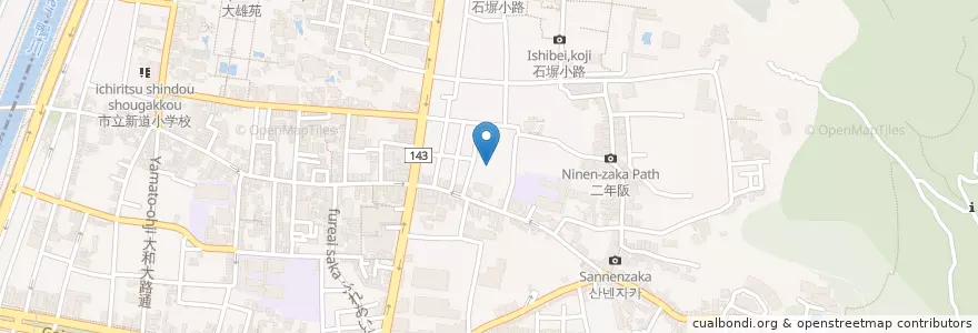 Mapa de ubicacion de 真覚寺保育園 en Japon, Préfecture De Kyoto, 京都市, 東山区.