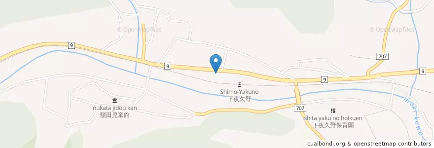 Mapa de ubicacion de 福知山警察署下夜久野駐在所 en 일본, 교토부, 福知山市.