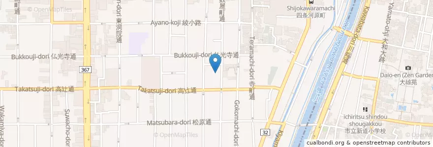 Mapa de ubicacion de 開智幼稚園 en 일본, 교토부, 京都市, 下京区.