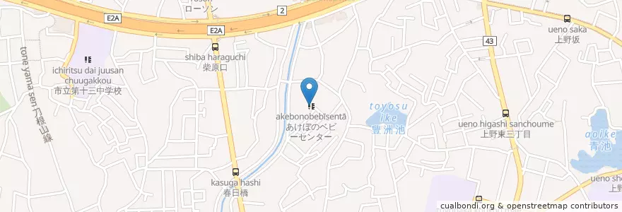Mapa de ubicacion de あけぼのベビーセンター en اليابان, أوساكا, 豊中市.