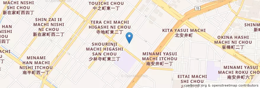 Mapa de ubicacion de あすか保育園 en 日本, 大阪府, 堺市, 堺区.