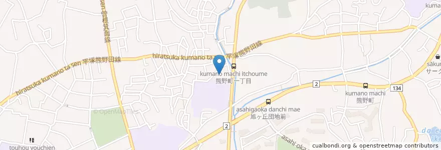 Mapa de ubicacion de くまのだ保育園 en 日本, 大阪府, 豊中市.