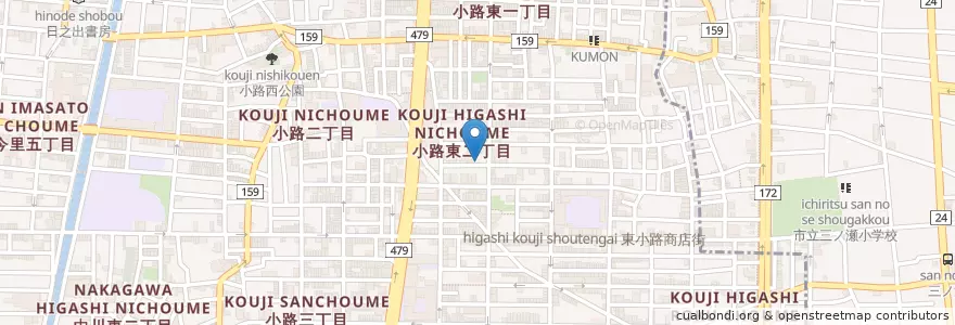 Mapa de ubicacion de くるみ愛育園 en Japan, 大阪府, Osaka, 生野区.