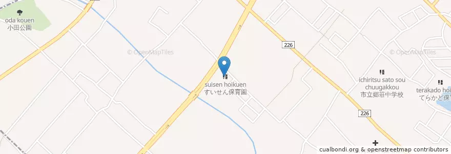 Mapa de ubicacion de すいせん保育園 en 日本, 大阪府, 和泉市.
