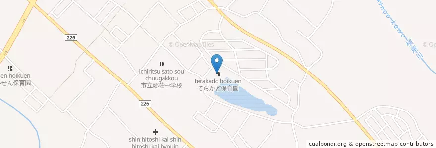Mapa de ubicacion de てらかど保育園 en 日本, 大阪府, 和泉市.