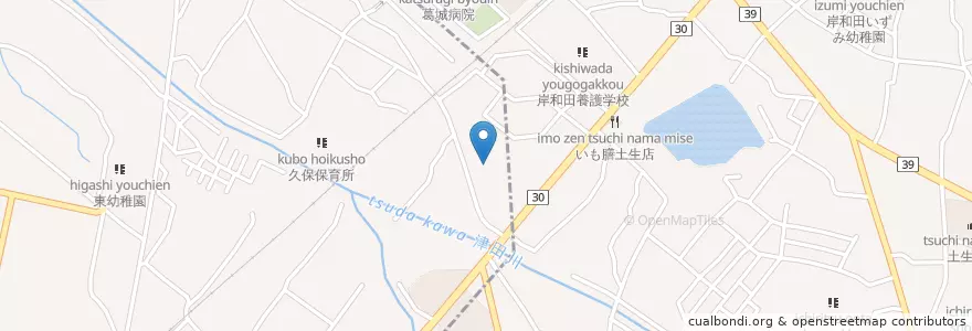 Mapa de ubicacion de ひさほ保育園 en 日本, 大阪府, 貝塚市.