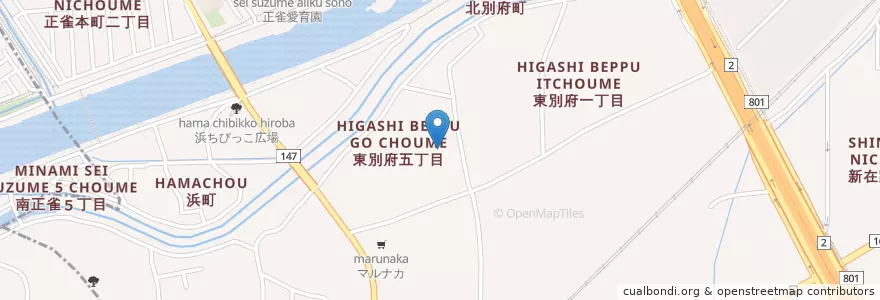 Mapa de ubicacion de べふこども園 en 日本, 大阪府, 摂津市.