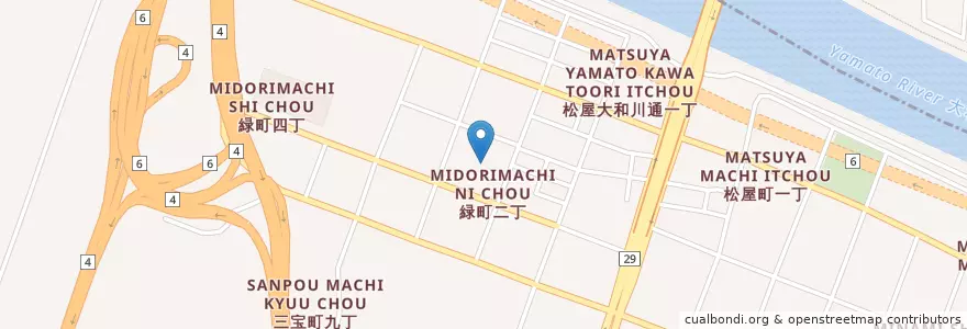 Mapa de ubicacion de みどり幼児園 en 일본, 오사카부, 사카이시, 堺区.