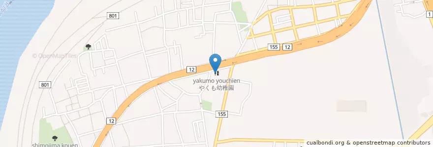 Mapa de ubicacion de やくも幼稚園 en 日本, 大阪府, 守口市.