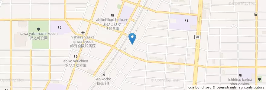 Mapa de ubicacion de よさみ幼稚園 en Japonya, 大阪府, 大阪市, 住吉区.