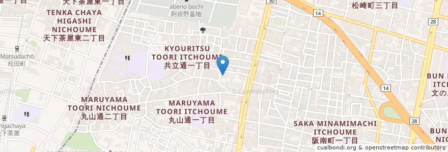 Mapa de ubicacion de ナルド夜間保育園 en ژاپن, 大阪府, 大阪市, 阿倍野区.