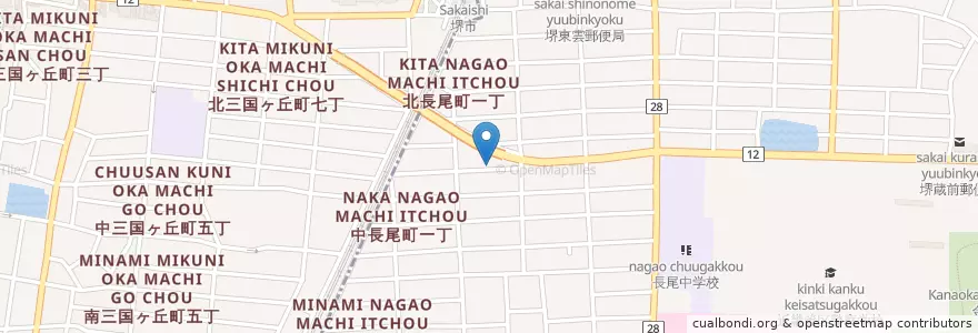 Mapa de ubicacion de ビクトリー保育園 en 日本, 大阪府, 堺市, 堺区.