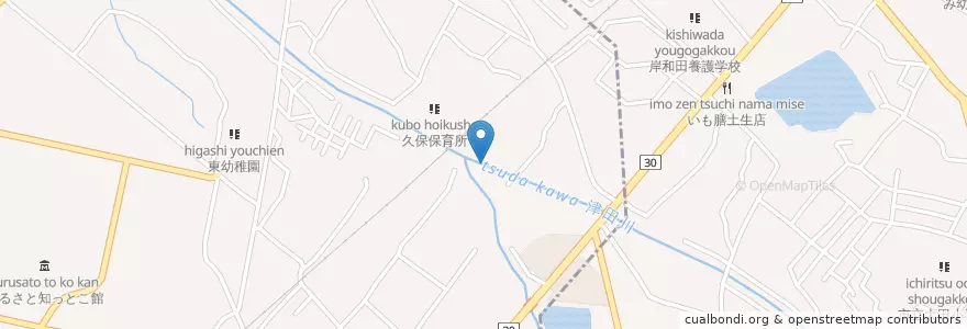 Mapa de ubicacion de 久保保育所 en Japan, Präfektur Osaka, 貝塚市.