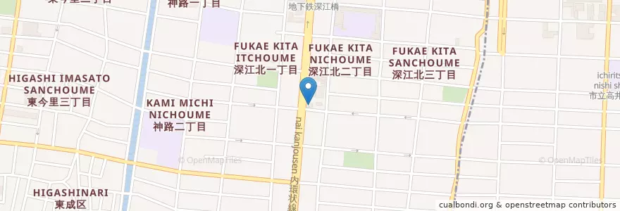 Mapa de ubicacion de 住本会住本病院 en Japan, Osaka Prefecture, Osaka, Higashinari Ward.