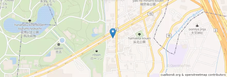 Mapa de ubicacion de 俊英舘保育園 en Japon, Préfecture D'Osaka, 大阪市, 鶴見区.