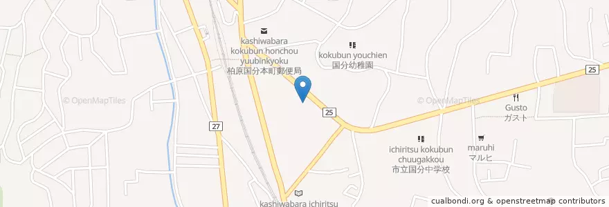 Mapa de ubicacion de 全南病院 en 日本, 大阪府, 柏原市.