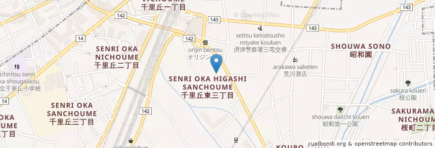 Mapa de ubicacion de 勝久寺保育園 en Япония, Осака, 摂津市.