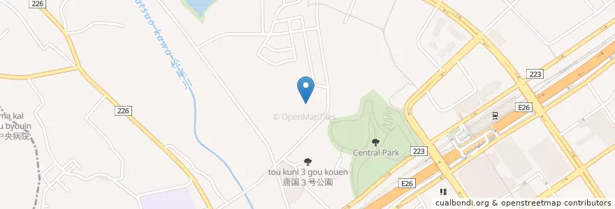 Mapa de ubicacion de 北松尾保育園 en Jepun, 大阪府, 和泉市.