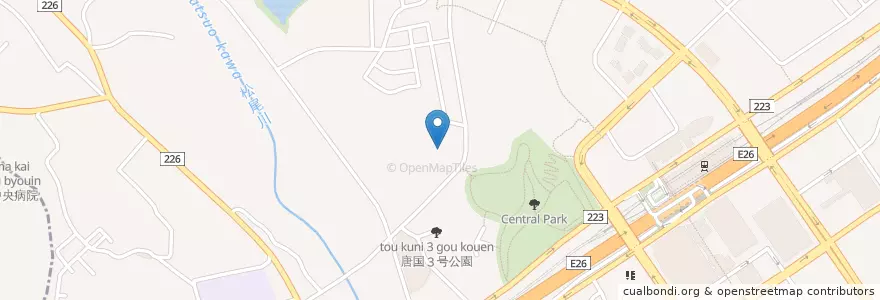 Mapa de ubicacion de 北松尾幼稚園 en اليابان, أوساكا, 和泉市.
