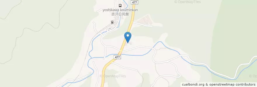Mapa de ubicacion de 吉川保育所 en 日本, 大阪府, 豊能郡, 豊能町.