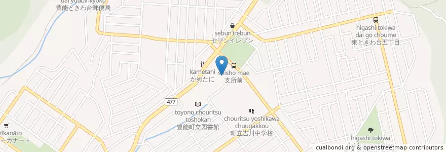 Mapa de ubicacion de 吉川幼稚園 en 日本, 大阪府, 豊能郡, 豊能町.
