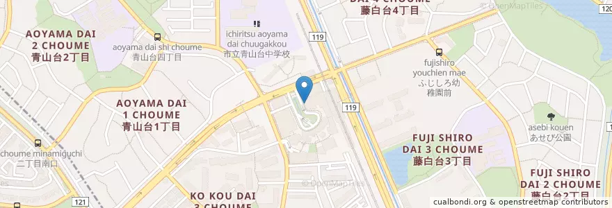 Mapa de ubicacion de 北千里交番 en Japan, Osaka Prefecture, Suita.