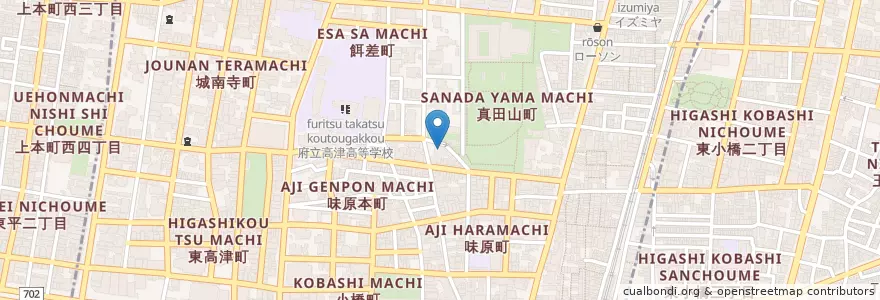 Mapa de ubicacion de 味原幼稚園 en Япония, Осака, 大阪市, 天王寺区.