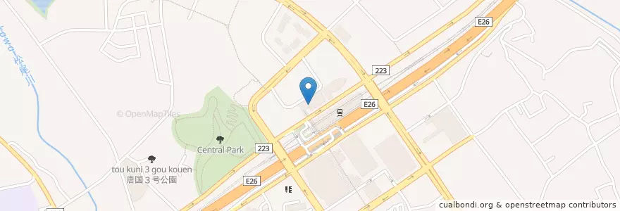 Mapa de ubicacion de 和泉中央駅前郵便局 en اليابان, أوساكا, 和泉市.