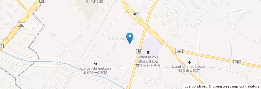 Mapa de ubicacion de 和泉市役所 en ژاپن, 大阪府, 和泉市.