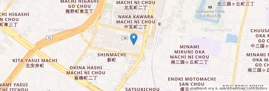 Mapa de ubicacion de 地方公務員災害補償基金堺市支部 en اليابان, أوساكا, ساكاي, 堺区.