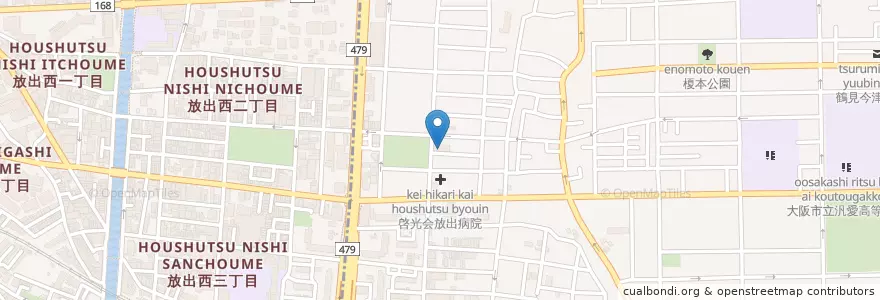 Mapa de ubicacion de 城東病院 en Япония, Осака, 大阪市, 城東区.