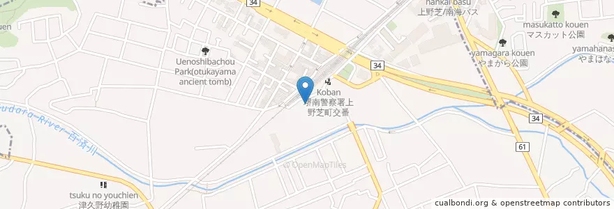 Mapa de ubicacion de Post Office en Japan, Osaka Prefecture, Sakai, Nishi Ward.