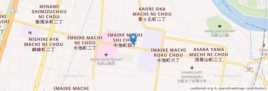 Mapa de ubicacion de 堺北警察署今池町交番 en Jepun, 大阪府, 堺市, 堺区.