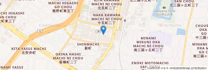 Mapa de ubicacion de 堺区役所 en 日本, 大阪府, 堺市, 堺区.