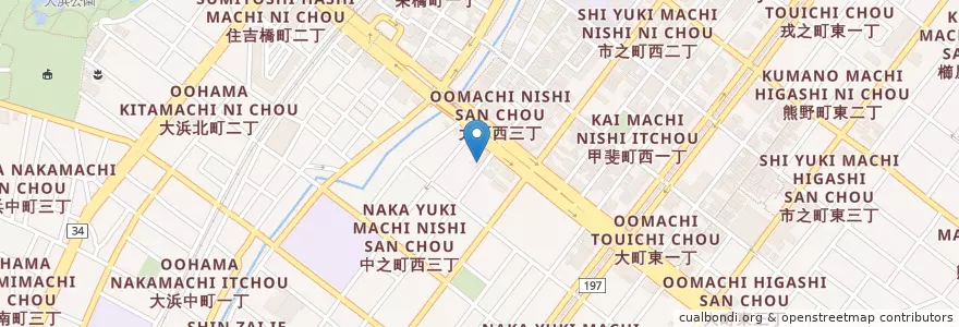 Mapa de ubicacion de 堺宿院郵便局 en اليابان, أوساكا, ساكاي, 堺区.