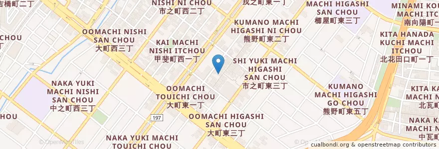 Mapa de ubicacion de 堺市宿院急病診療センター en اليابان, أوساكا, ساكاي, 堺区.