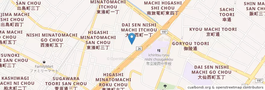 Mapa de ubicacion de 堺市立ちぬが丘保育園 en 日本, 大阪府, 堺市, 堺区.