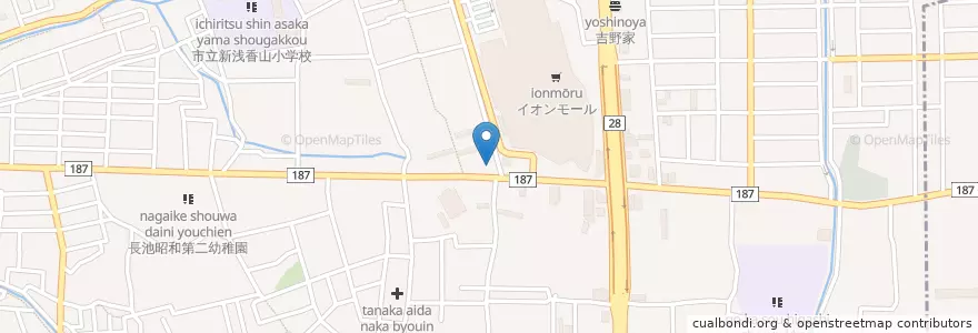 Mapa de ubicacion de 堺東警察署東浅香山町交番 en 日本, 大阪府, 堺市, 北区.