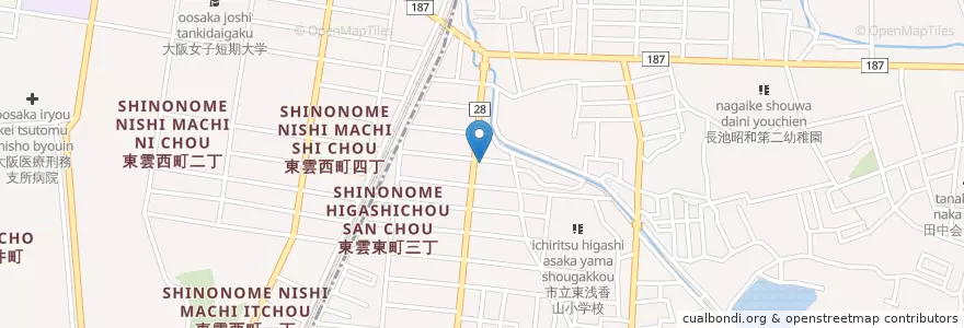 Mapa de ubicacion de 堺東警察署浅香山交番 en Giappone, Prefettura Di Osaka, 堺市.