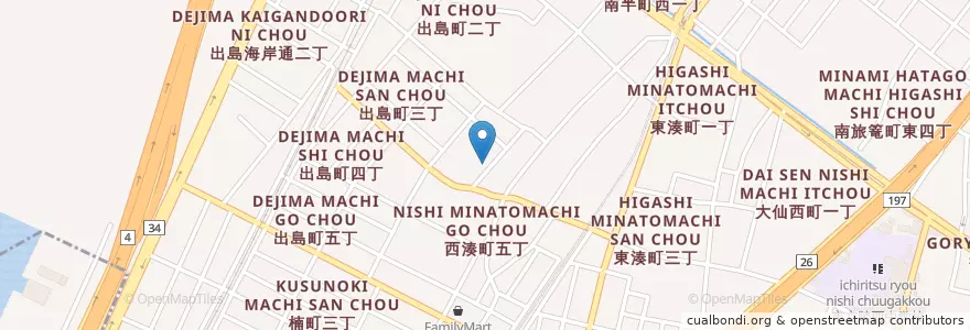Mapa de ubicacion de 堺湊郵便局 en Japón, Prefectura De Osaka, 堺市, 堺区.