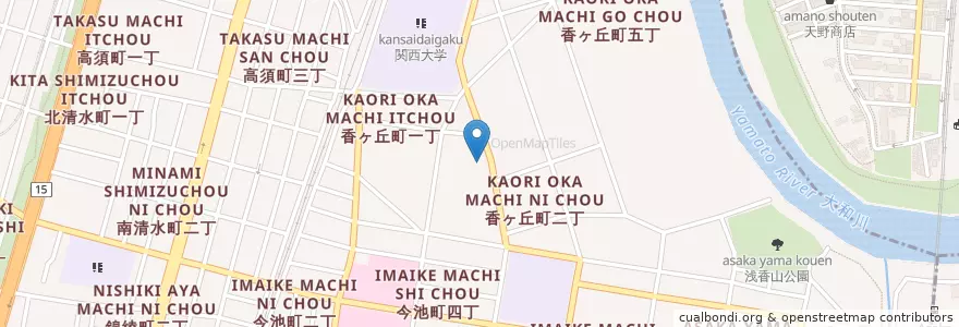 Mapa de ubicacion de 堺香ヶ丘郵便局 en Japón, Prefectura De Osaka, 堺市, 堺区.